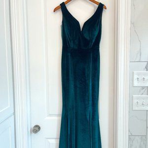 Velvet Green Formal gown